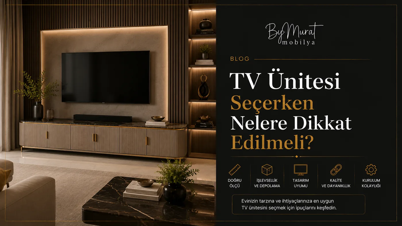 TV Ünitesi Seçerken Nelere Dikkat Edilmeli?