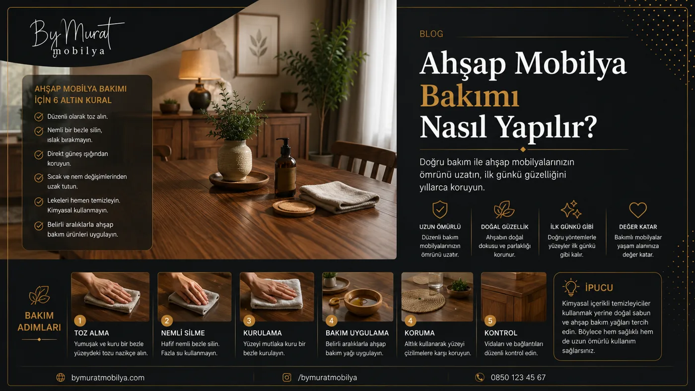 Ahşap Mobilya Bakımı Nasıl Yapılır?